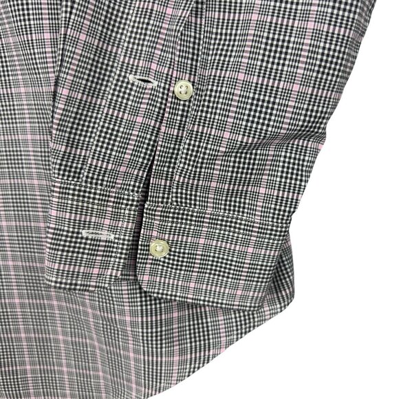 Ralph Lauren Mens Classic Fit Shirt Men XL Pink & Black Plaid Cotton Button-Down - Picture 4 of 10